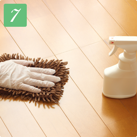 清掃作業もサービスの一部です